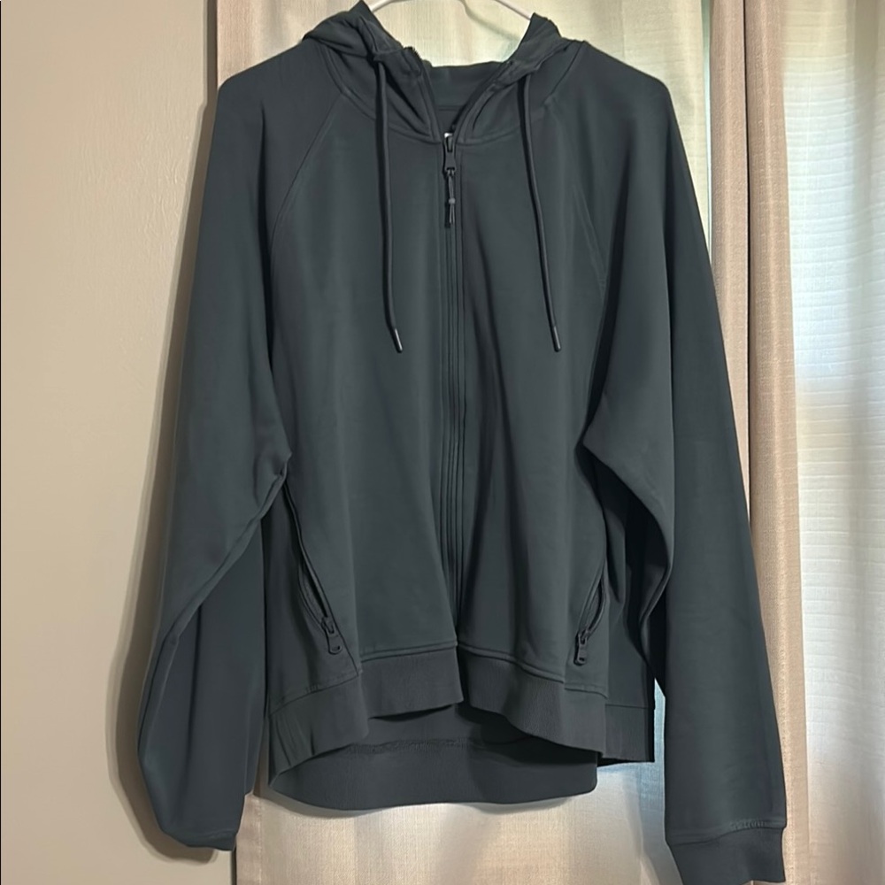 Dark Gray Zip-Up Hoodie